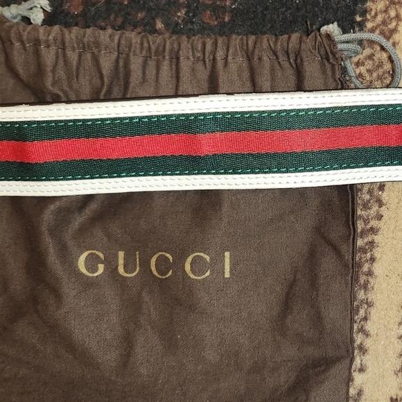 Gucci Hi-top leather sneakers with matching belt set. Size 100/40 - Picture 15 of 16